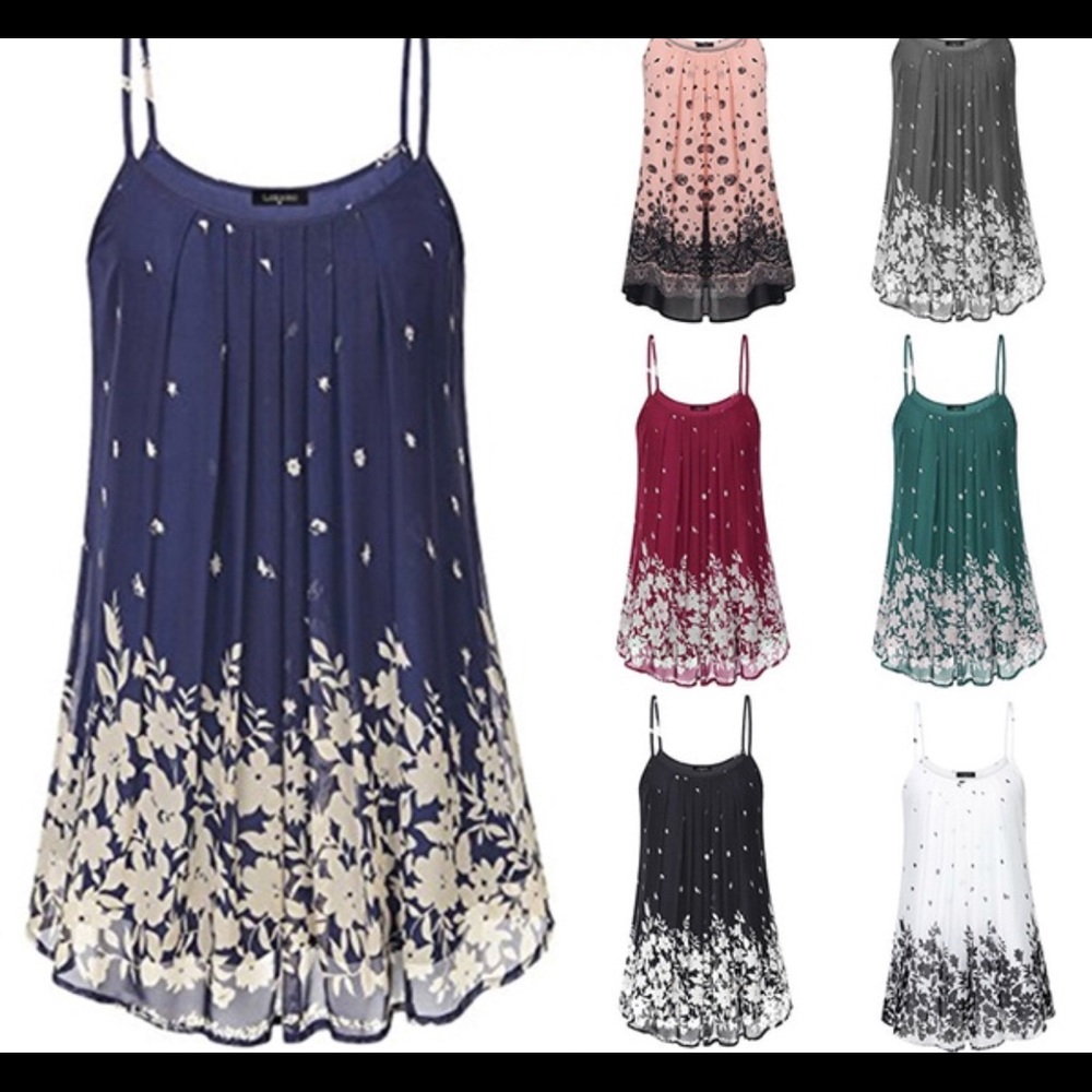 Spaghetti strap vest tank top